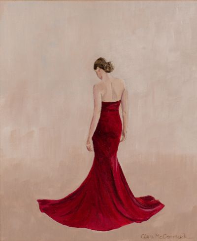 LADY IN RED by Ciara McCormack  at Dolan's Art Auction House