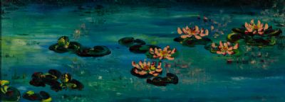 WATER LILIES by Aileen Dunleavy  at Dolan's Art Auction House