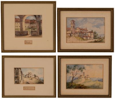 19th Century 'Grand Tour' Watercolours of Italy at Dolan's Art Auction House