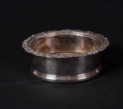 Victorian Silver Plated Wine Coaster at Dolan's Art Auction House