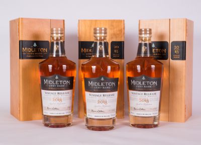 Midleton Very Rare 2018 Irish Whiskey, 3 Bottles at Dolan's Art Auction House
