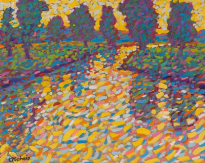 DAPPLED LIGHT ON THE WATER by Paul Stephens  at Dolan's Art Auction House
