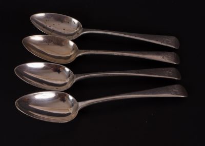 Georgian Silver Dessert Spoons, London 1820 at Dolan's Art Auction House