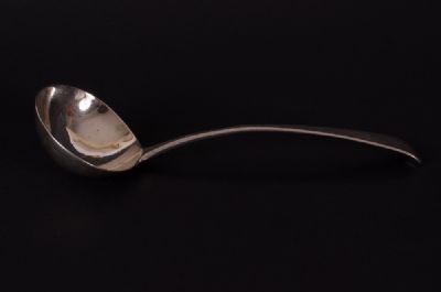 Georgian Silver Sauce Ladle, London 1791 at Dolan's Art Auction House
