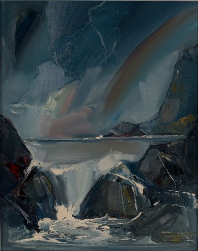 WINTER'S EDGE, ACHILL by Douglas Hutton  at Dolan's Art Auction House