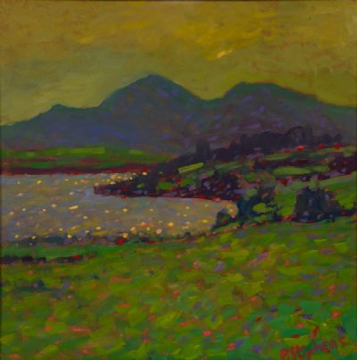 MOUNTAINS OF MOURNE, EVENING LIGHT by Paul Stephens  at Dolan's Art Auction House