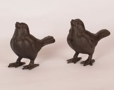Pair of Cast Iron Birds at Dolan's Art Auction House