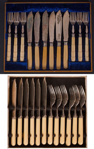 Vintage Fish Knives & Forks at Dolan's Art Auction House
