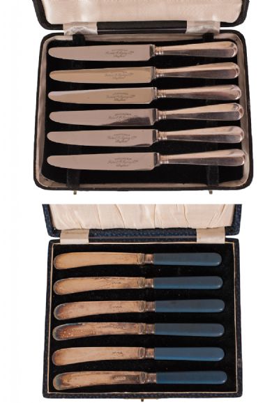 2 Boxed Sets of Vintage Knives at Dolan's Art Auction House