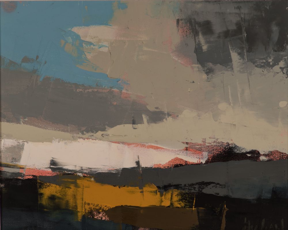SUNLIGHT ON LAND & SKY by Michael Morris  at Dolan's Art Auction House