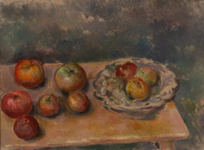 STILL LIFE, FRUIT AND BOWL by Stella Steyn  at Dolan's Art Auction House