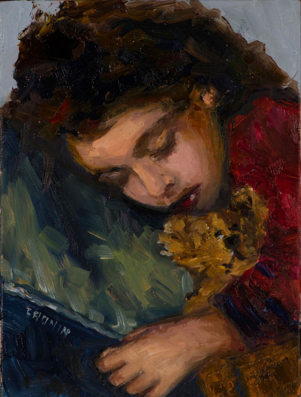 SLEEP TIGHT by Susan Cronin  at Dolan's Art Auction House