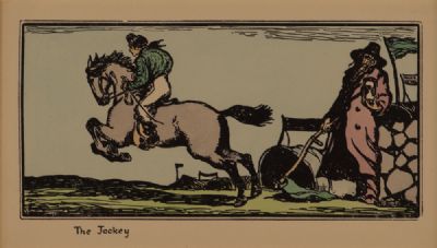 HORSE & RIDER by Jack B Yeats RHA at Dolan's Art Auction House