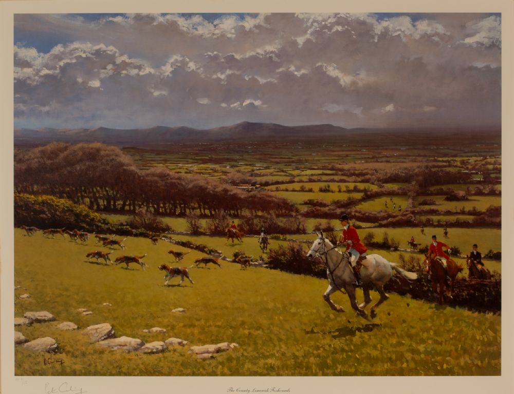 THE CO. LIMERICK FOXHOUNDS by Peter Curling  at Dolan's Art Auction House