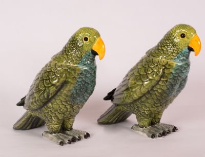 Pair of Porcelain Birds at Dolan's Art Auction House
