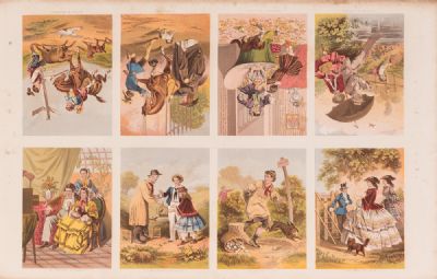 Set of 8 Victorian Hand-Coloured Engravings at Dolan's Art Auction House