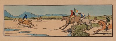 THE FARMERS RACE, CONNEMARA by Jack B Yeats RHA at Dolan's Art Auction House