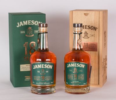 Pair of Jameson 18 Year Old Irish Whiskeys, 2 Bottles at Dolan's Art Auction House